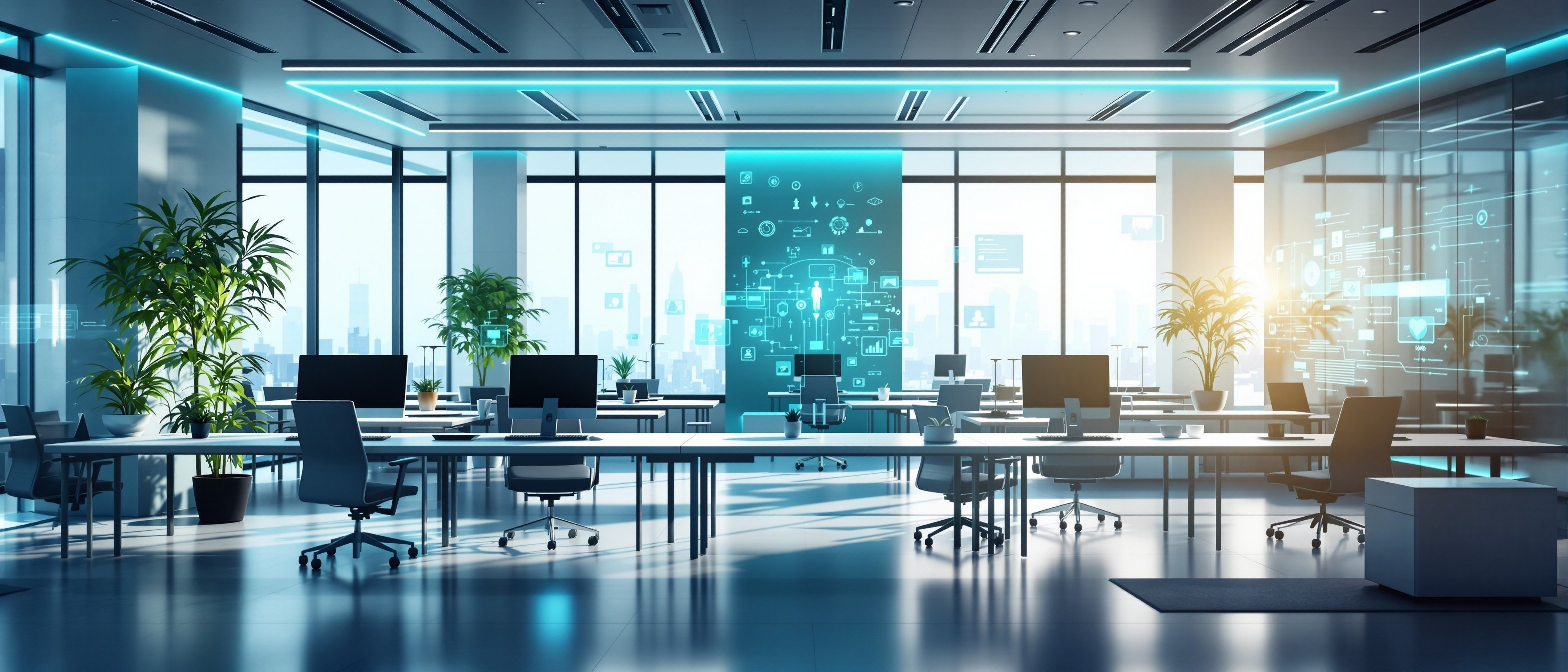 Modern professional office environment